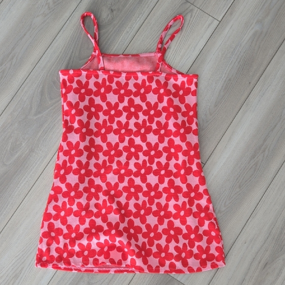 Pink & Red Floral Spaghetti Strap Dress - Picture 4 of 6